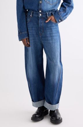 Givenchy Twisted Seam Jeans in Dark Blue at Nordstrom, Size 30