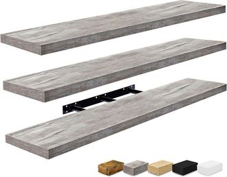 Sorbus Set Of 3 Extra-Large Floating Shelves
