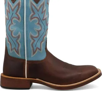 Twisted X Boots Mens Top Hand Boots In Blue/ Brown