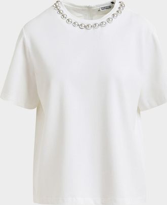 Essentiel Intenso Studded Collar T-Shirt