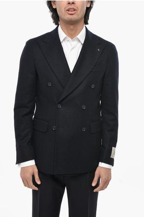 Corneliani CC COLLECTION Double-breasted RETAILORED Wool Blend Blazer size 48