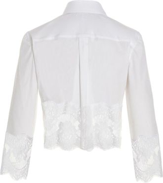 Dolce & Gabbana Womens White Cotton Blouse
