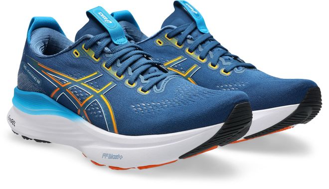 Laufschuh ASICS GEL-KAYANO 32, Herren, Gr. 42,5, twilight blau, anzu, Synthetik, Schuhe Laufschuh, f&uuml;r mehr Stabilit&auml;t