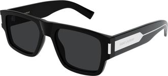 Saint Laurent unisex, Accessoires, Zwart, Maat: 55 MM Nylon