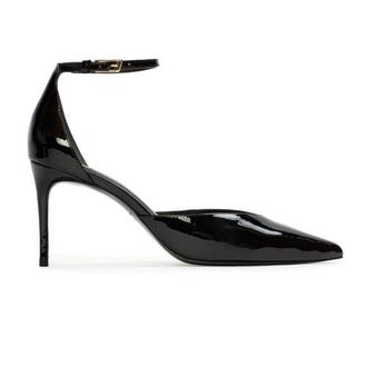 Black Suede Studio Darcie 80 Patent Pump in Black Patent at Nordstrom, Size 39 Eu