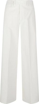 Berwich Nina Pantaloni Ampi - - Trousers - Donna - Bianco - XS