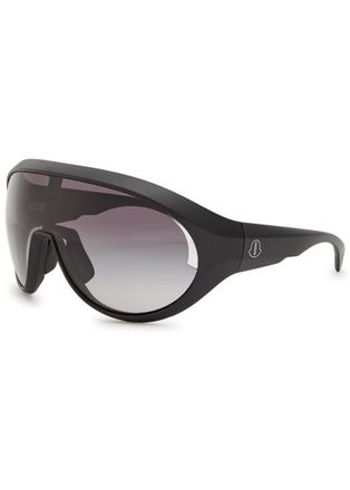 Rick Owens X Moncler Wrap-around Sunglasses - Black - One Size