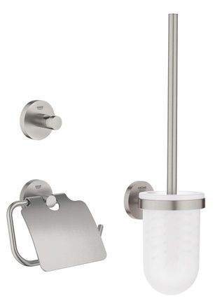 GROHE Quickfix Start - Set De Accesorios De Wc 3 En 1, Supersteel 41204dc0