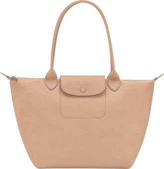Longchamp Medium Le Pliage One Nylon Shoulder Tote in Beige at Nordstrom