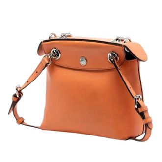Fendi Pre-owned Back To School Backpack - Dames - Vintage Schoudertas - Oranje - ONE Size - Leer - Vintage