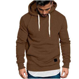 Generic Hoodie Mens Sweatshirts Solid Colour Jumper Tops Long Sleeve Pullover Sweater Fall Winter Thermal Hoodies Blouse Comfort Sportswear Fashion Sweatshirt