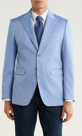 Elie Tahari Textured Woven Sportcoat in Blue Denim at Nordstrom Rack, Size Xx-Large