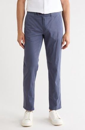 Brax Evans Regular Fit Flat Front Chino Pants in Ocean at Nordstrom Rack, Size 56
