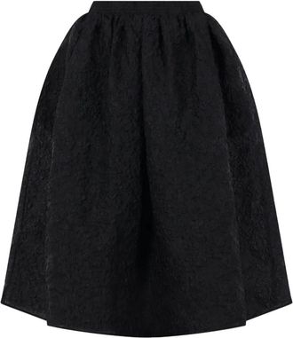 Cecilie Bahnsen patterned-jacquard skirt - Black
