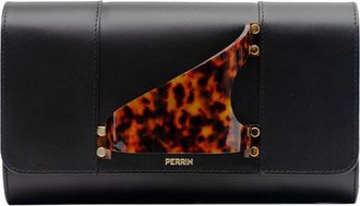 Perrin Paris LEiffel Clutch Tortoise in Black /Tortoise at Nordstrom