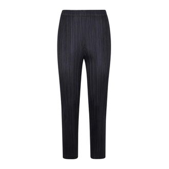 Issey Miyake Slim-fit Trousers, female, Black, Size: XL Slim-fit Trousers