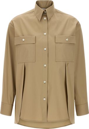 Ferragamo Beige Cotton Womens Blouse