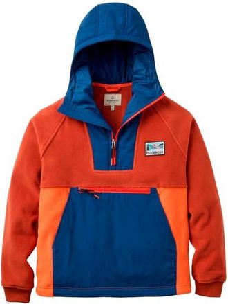 Passenger Alexander 3.0 Recycled Hooded Polar Fleece Fleecejacke f&uuml;r Damen | rot/blau
