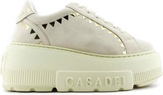 Casadei Nexus Divine Sneaker - Dames - Sneakers - Beige - 39 EU - Leer - Schoenen