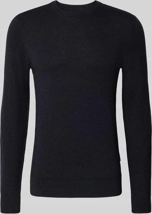 Blend Strickpullover mit Rundhalsausschnitt Modell BAGGE in Black, Größe 3XL