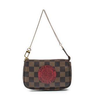 Louis Vuitton Pre-owned Womens Mini Pochette Accessoires Pouch - Brown - One Size