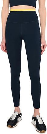 SPLITS59 Dual High-Waist Airweight 7/8 Leggings Womens Casual Pants Indigo/Ray : SM, Nylon/Spandex
