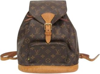 Louis Vuitton Pre-owned Backpacks, female, Brown, Size: ONE SIZE Pre-owned Montsouris MM Backpack