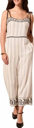 Tribal Embroidered Escape Jumpsuit In Black