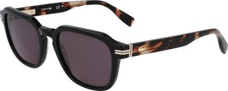 Lacoste Stijlvolle Zonnebril - Heren - Zonnebrillen - Zwart - 52 MM - Accessoires
