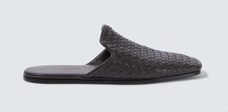 Bottega Veneta Palazzo Intrecciato leather mules