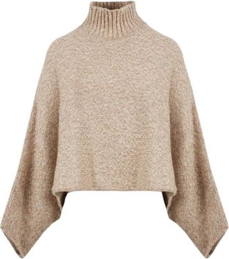 Margaux Lonnberg Otis Trui - Dames - Coltruien - Beige - XS - Wol - Truien & Vesten