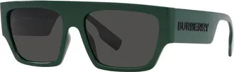 Burberry BE4397U300187 Square Full Rim Sunglasses - Green