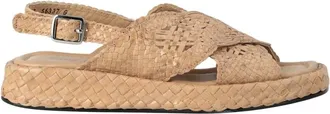 Pons Quintana Schoenen, Dames, Bruin, 40 EU, Leer, Malta Platte Sandaal