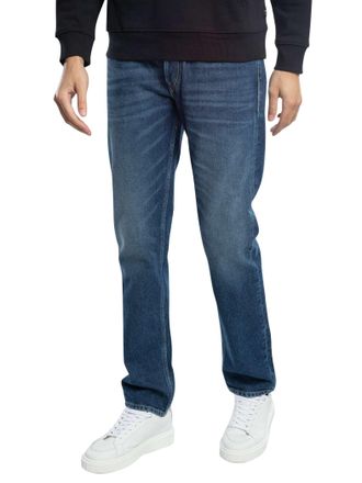 Replay Grover Rechte Jeans, Blauw