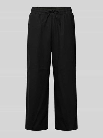 Freequent Wide Leg Pants mit elastischem Bund Modell Lava in Black, Gr&ouml;&szlig;e XXL
