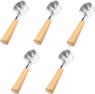 OEM Juego De 5 Filtros De Caf&eacute; Sin Fondo De 51 Mm, Aptos Para Ec680/ec685, Con Soporte De Filtro Extra&iacute;ble Y Cesta Para Filtro