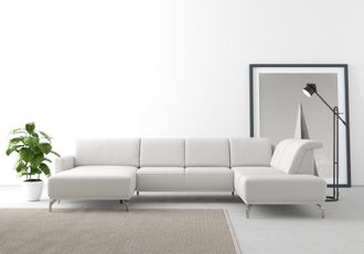 Sit&more Wohnlandschaft »Bailando U-Form« wahlweise mit Kopfteilverstellung und Vorziehsitz, motorisch