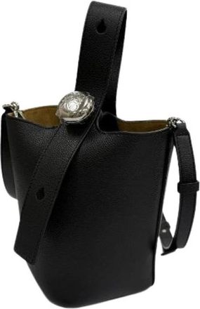 Loewe Pre-owned Pebble Bucket Bag Mini Soft Grained Calfskin Shoulder Bag - - Pre-owned - Donna - Nero - ONE SIZE