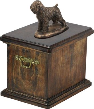 OEM Terrier Ruso Negro, Terrier Ruso Negro - Urna Para Cenizas De Perro, Urna Con Estatuilla, Urna Elegante En Estilo Cl&aacute;sico De La Marca Art-dog