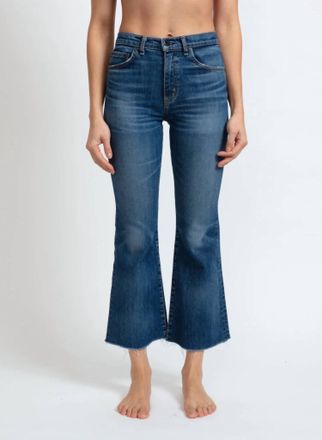ASKK NY Geek Crop Flare Jean In Auburn