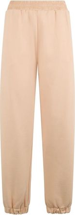 Fabiana Filippi Zachte Veelzijdige Broek met Elastische Tailleband - Dames - Sweatpants - Beige - XS - Katoen - Broeken