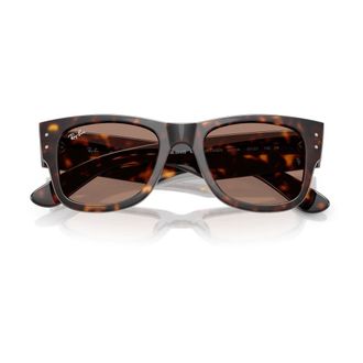 Ray-Ban Mega Wayfarer Rb 0840S 902/1A - unisex - Zonnebrillen - Bruin - 51 MM - Accessoires