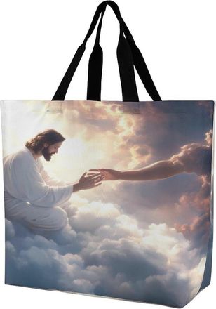 Generic Gods Gifts Tote Bag Reusable Grocery Shopping Bags Large Travel One Shoulder Handbag for Picnic Work