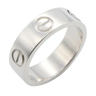 Cartier White Gold White Gold (18K) Band Ring (Pre-Owned)