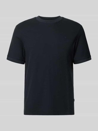 Joop Regular Fit T-Shirt mit Strukturmuster Modell Tangur in Marine, Gr&ouml;&szlig;e XXXL