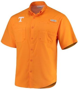 Columbia Mens Columbia Tenn Orange Tennessee Volunteers PFG Tamiami Shirt in Tennessee Orange at Nordstrom, Size Xx-Large