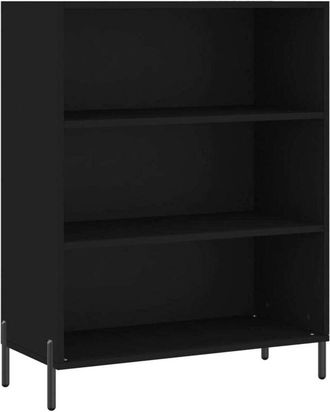 vidaXL Vidaxl - Shelf Cabinet Black 69.5x32.5x90 cm Engineered Wood