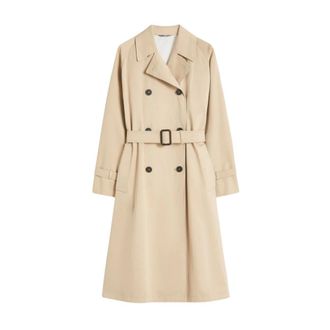 Max Mara Jassen, Dames, Beige, S, Trenchcoats