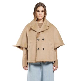 Max Mara Camel and Teddy Reversible Cape