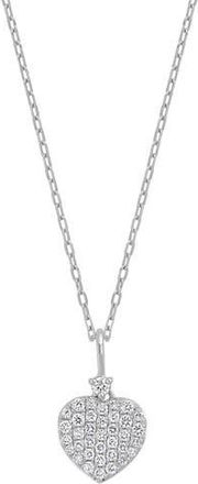 Bony Levy Diamond Heart Pendant Necklace in 18K White Gold at Nordstrom Rack